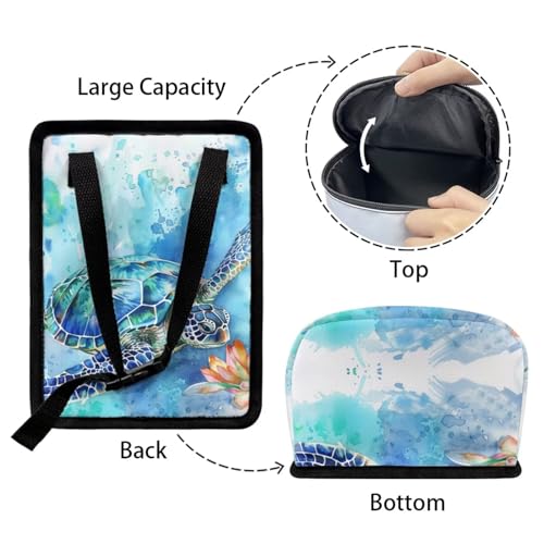 Image of DISNIMO Sea Turtle Car Trash Can Bin Cute Car Garbage Can Leakproof Car Accessories Trash Bin Car Dustbin Organizer Container for Car Office Home