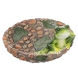 TIDTALEO 樹脂製カエル置物 屋内屋外対応 インテリアオーナメント 家用デスクトップ装飾 耐久性と精巧な細工が特徴