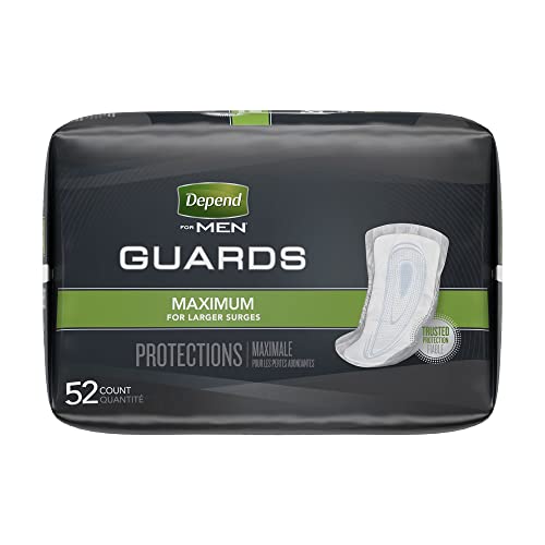 Depend Guards Incontinence Pads for Men, 52 Count, Maximum Absorbency, Cup-like Shape, Bladder Leakage Protection, Odor Control, Discreet Packaging - image 4