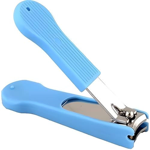 Oblivion Sharp Fingernail Clippers Toenail Clippers Nail Cutter Stainless Steel with Plastic Grip for Men and Women (Multicolor)