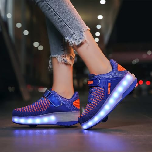 Image of Ylllu Kids LED Roller Skate Shoes with Wheel Light up Roller Shoes Gift for Girls Boys Children