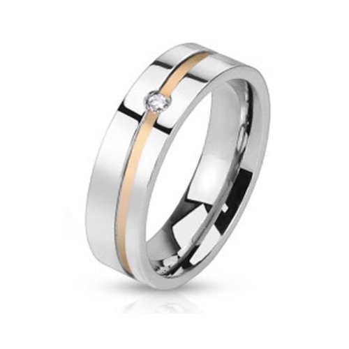 Coolbodyart - Anello unisex in acciaio inox, stile classico, colore: Argento e Acciaio inossidabile, 69 (22.0), cod. CBAR001-6-13