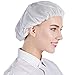 Nanxson 5 pcs Bonnets de Travail Jetable Respirants Chapeau Unisexe de Filet pour Travailler Cuisine Usine Atelier Boulangerie CF9023 (Blanc)