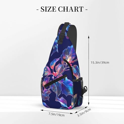 Bolso Cruzado Art Colorful Leaf para Mujer y Hombre miniatura 3