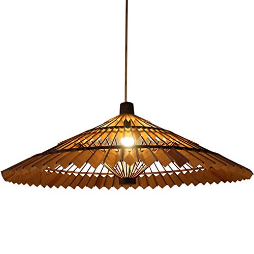 Preisvergleich Produktbild Rattan Kronleuchter, Chinesische Antike Massivholz-Kronleuchter, Kreative Chinesischer Klassischer Stil Regenschirm Lampe, Restaurant Restaurant Tee Haus Schlafzimmer Kaffee-Shop Kleidung Shop Retro H