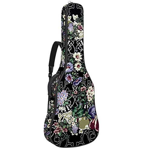 Étui de protection rembourré pour guitare acoustique classique, Multicolore 08, 42.9×16.9×4.7 in, Organiseur de sac - Les Beatles, Paul McCartney, John Lennon, RIngo Starr, George Harrison Étui de protection rembourré pour guitare acoustique classique, Multicolore 08, 42.9x16.9x4.7 in, Organiseur de sac