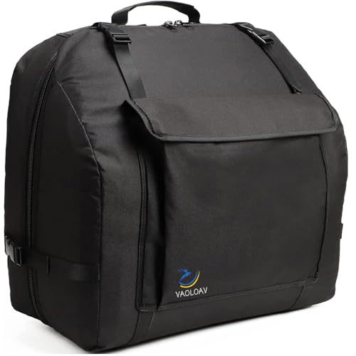 VAOLOAV Housse Souple pour Accordéon (Noir, 120 Basses)
