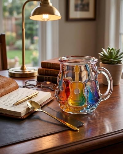 Taza de café con forma de guitarra de 11 OZ miniatura 3