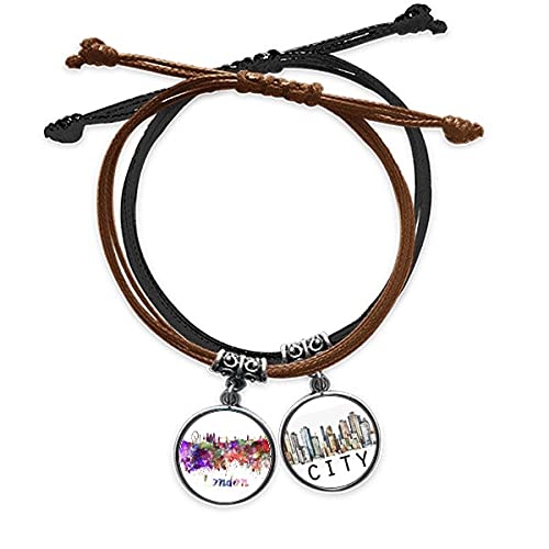 Bracelet Bretagne aquarelle en cuir pour vos voyages et sorties