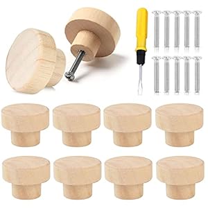 Jokily Rund Holzknöpfe Set 10 Stück