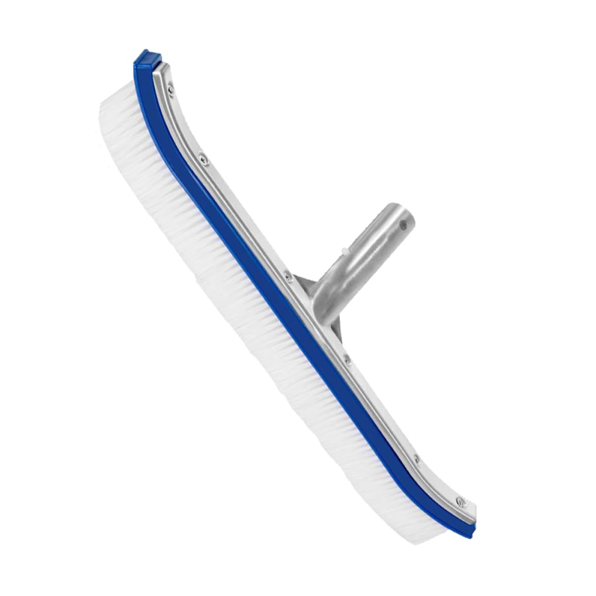 Yardenfun Heavy Duty Swimming Pool Brush with Plastic Bristles Versatile Wall Floor Sweeping Tool for Pools Patios Garages and More