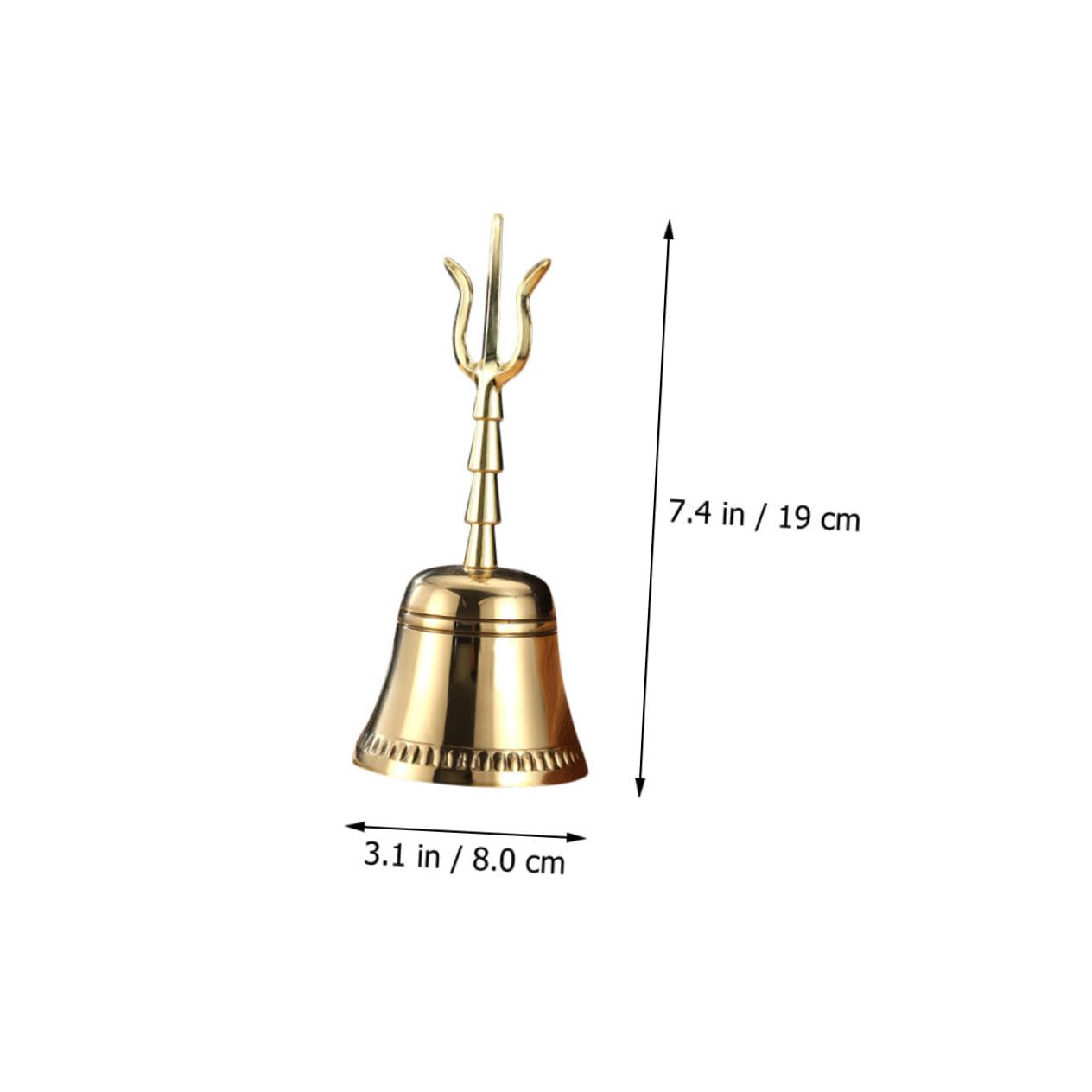 Abaodam Buddha Handbell Hand Bell Instrument Decorative Design for Home Temple and Feng Shui