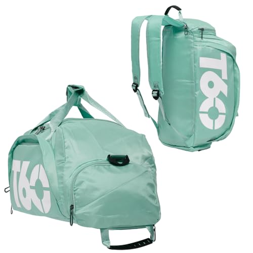 Mochila Bag T60 Multifuncional Unissex Esportiva Academia Natação Ciclismo Escolar Trabalho Passeio Casual Viagem - Cores Diversas - Variadas (Verde claro)