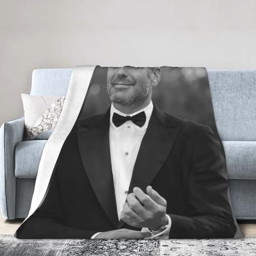 George Clooney Blanket Soft Flannel Fleece Throw Blanket Pattern Warm Plush Blankets 50'x40'