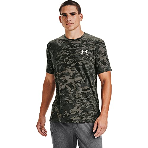 Image of Under Armour Men's ABC Camo Short-Sleeve T-Shirt | Super soft cotton /polyester mix. With camo pattern, crew neck and logo on the left chest.