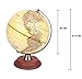 Exerz Globo Iluminado 20cm / Globo Antiguo Soporte de Madera - Mapa...