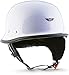 Produktbild Moto Helmets® D33 White · Brain-Cap · Halbschale Jet-Helm Motorrad-Helm Roller-Helm Scooter-Helm Bobber Mofa-Helm Chopper Retro Cruiser Vintage Pilot Biker · Schnellverschluss Tasche L (59-60cm)