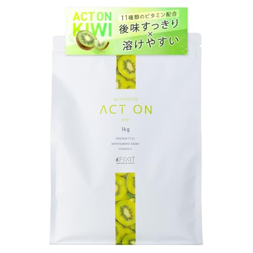 FIXIT ACTON アクトオン ホエイ プロテイン WPC 1kg ビタミン11種類配合...