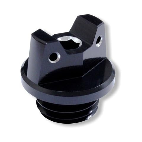 MotoSculpt Oil Fill Cap Plug (BLACK) for Kawasaki KX250 (1980-2004) Cover