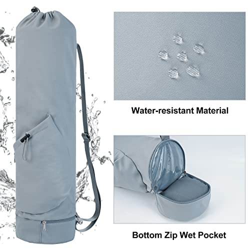 Yoga Mat Bag w/Bottle Pocket & Bottom Wet Pocket - Image 3
