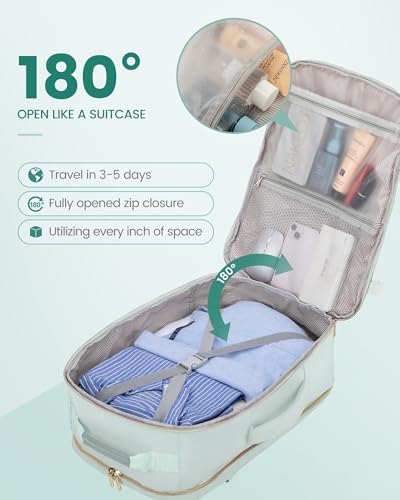 Image of LOVEVOOK 40L Travel Backpack Flight Approved Carry on Backpack,3 Packing Cubes,Waterproof Personal Item Travel Bag,TSA Carry on Luggage Suitcase Travel Essentials,Gifts for Women & Men,fits 17 inch Laptop