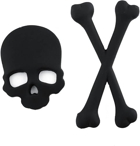 Logo Skull Tank Crossbones para calcomanías Accesorios Vehículo Auto Metal Pegatinas Negro Nuevo Pirata Más Motocicleta Estilo M SUV Camiones