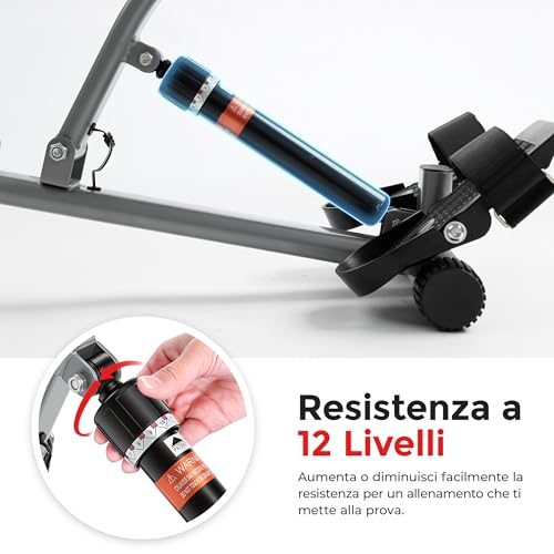 Sunny Health & Fitness SF-RW1205 12 Vogatore Con Resistenza Regolabile E Monitor Digitale - 3