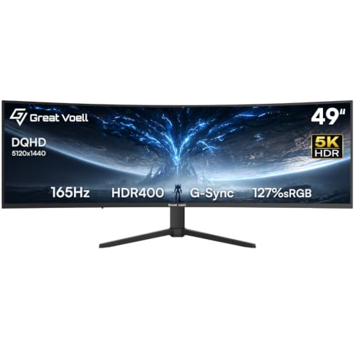 Great voell 49 Inch Curved Gaming Monitor