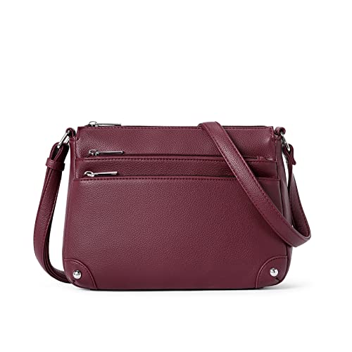 Image of WESTBRONCO Crossbody Bags for Women, Medium Size Shoulder Handbags, Satchel Purse with Multi Zipper Pocket