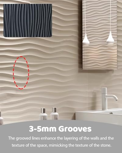 Paneles de pared 3D decorativos para revestimiento texturizado de interiores 6