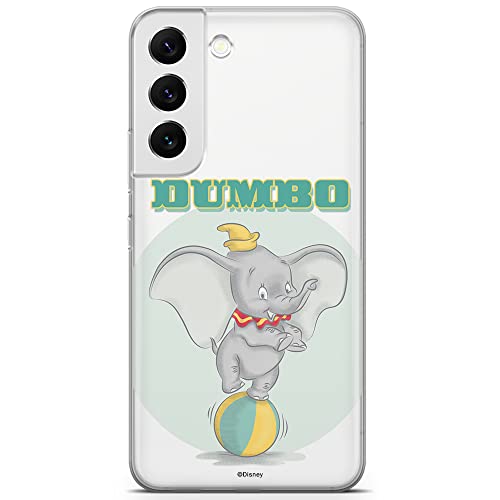 ERT GROUP Mobile Phone case for Samsung S22 Original and Officially Licensed Disney Pattern Dumbo 006 optimally adapted to The Shape of The Mobile Phone, Partially Transparent