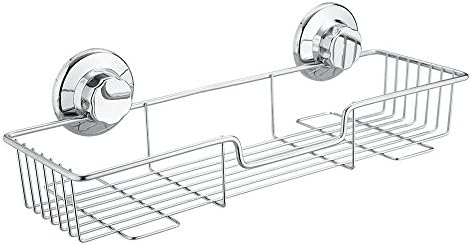 Amazon 強力吸盤 バスラック ステンレス シャンプー 浴室 ラック 収納 トレイ ホルダー 棚 キッチン バス用品 お風呂 水切り 洗面所 お風呂 壁 ガラス タイル 浴室用ラック ホーム キッチン オンライン通販