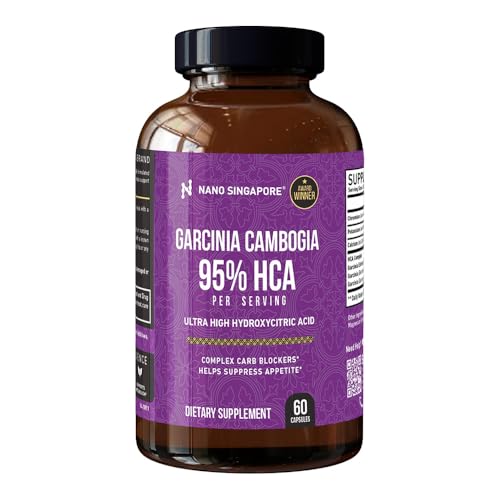 Garcinia Cambogia Extreme 95% HCA Natural Support for Appetite & Energy 60 Caps (1 Month Supply)