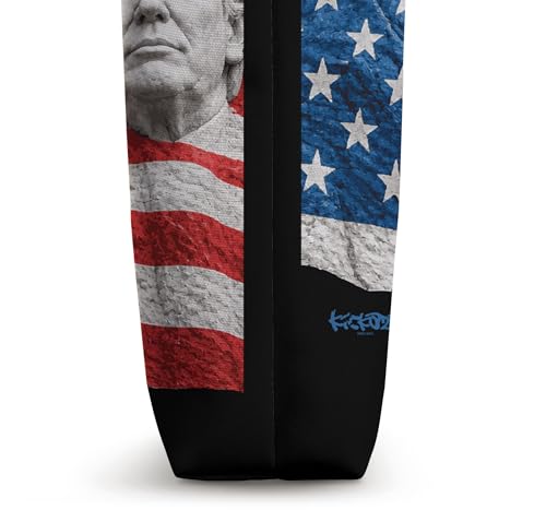Bolso Tote Mount Rushmore con bandera U.S.A. y presidente Trump miniatura 3