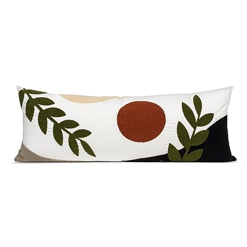Image of Sweet Jojo Designs Boho Shabby Chic Desert Boy Girl Gender Neutral Unisex Body Pillow Cover Case Decorative Accent Long Couch Kids Bed Pregnancy Pillowcase 54x20 Green Orange Retro Bohemian Celestial