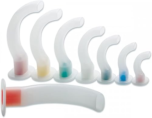 Dealmed Guedel Airway Kit – Kit desechable para vías respiratorias orales, 8 piezas, ideal para kit de suministros de EMT, kit de primeros auxilios,