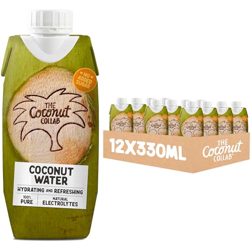 The Coconut Collab 100% Pure No Added Sugar Coconut Water 12 x 330ml