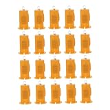 OUNONA 20個 提灯ビーズ 動力を与えられた バルブ ミニ LED ライト マイクロ 小さい 装飾ライト パーティー用ライト ランタンの装飾芯 小さな電球 プラスチック Colorful