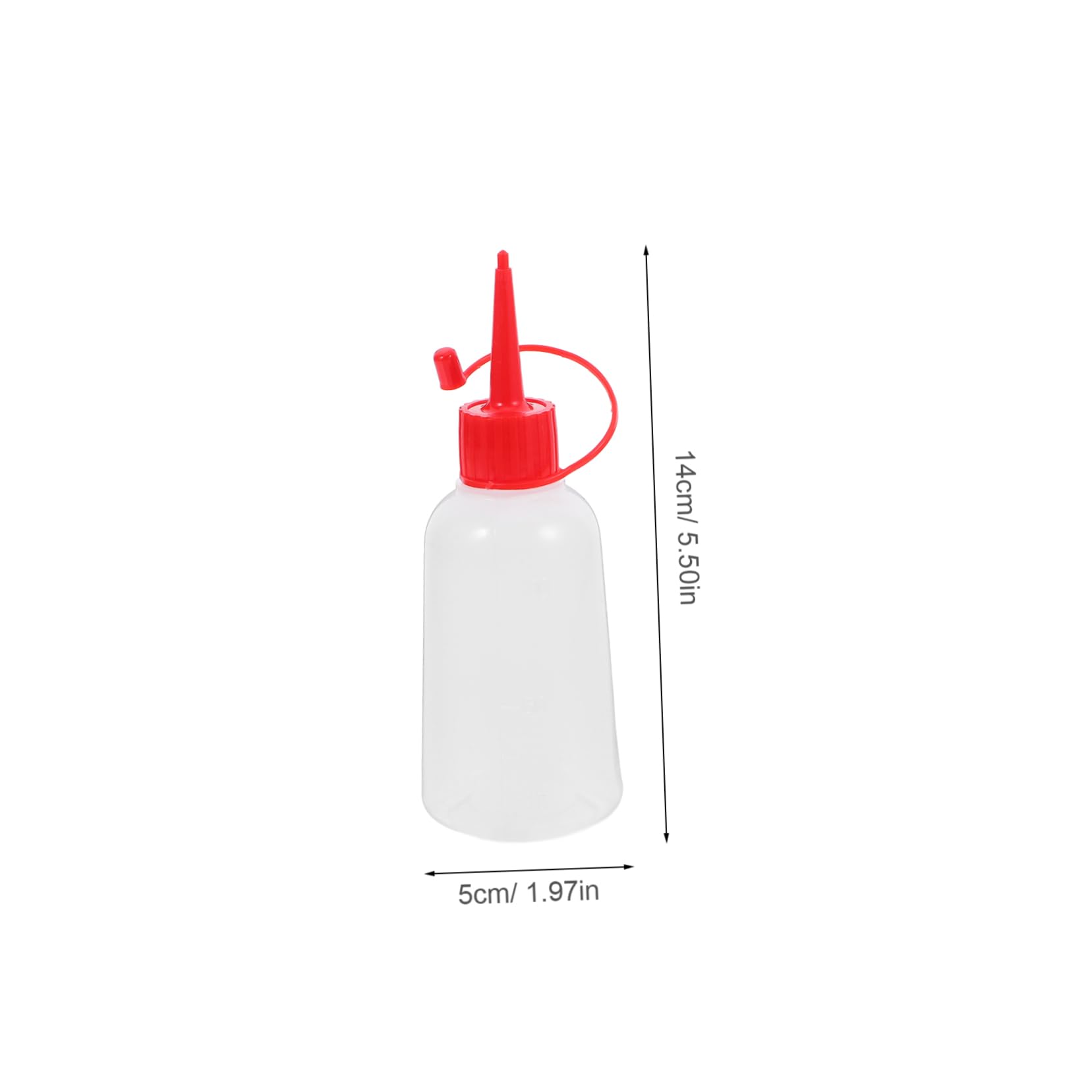 10 Botellas Dosificadoras de Plástico Ldpe, 100ml, Punta de Aguja, Cierre Seguro, para Pegamento y Manualidades