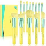 Docolor Makeup Brushes 13 Pcs Lemon Makeup Brushes Set Premium Synthetic Goat Foundation Eye Shadows...