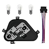 QBselecar Left Tail Light Bulbs Holder Socket Compatible with BMW 3 Series 320i 328d 328i 335i 2012-2015 with Bulbs & Harness Driver Side Replace 63217313043