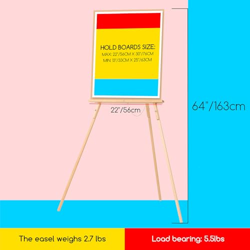 MEEDEN Wood Easel Stand for Display: Wooden Display Tripod Stand for Posters Pictures Paintings - Wedding Decor Holder for Welcome Sign - Thumbnail 2