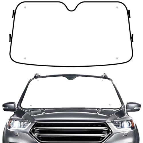 GENANY Movie Windshield Sun Shade for Car SUV Truck (55x30 Inches) Front Window Visor for Windows Protector Blocks UV