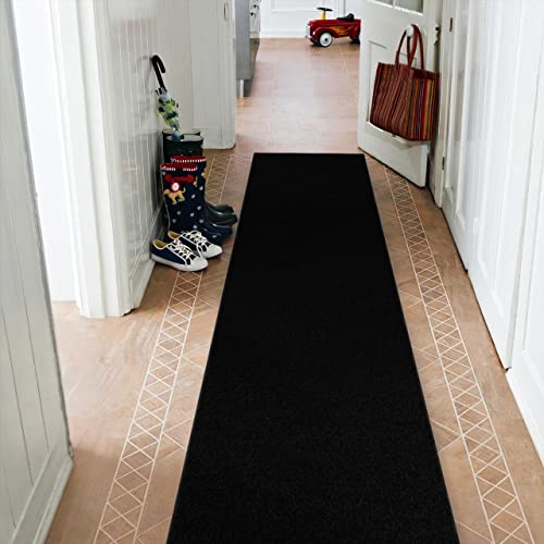 Tapis de couloir classique noir 110x170 d'une solidité exceptionnelle - 2