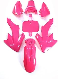 XJFOZMD Reparación de Motocicletas Kits de Guardabarros de plástico con carenado Rosa para CRF50 y XR50 Pit Dirt Bike de 50 CC, 70 CC, 90 CC y 110 CC.