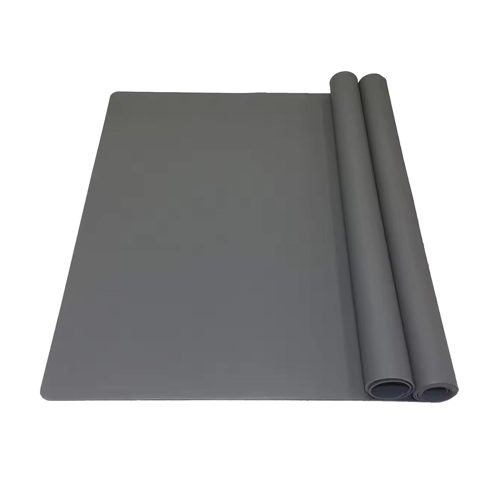 Tapis de Travail Lavable et Résistant à La Chaleur, En Silicone, Idéal pour Les Projets de Loisirs Créatifs à La Maison, Gris 80 Cmx60 Cm