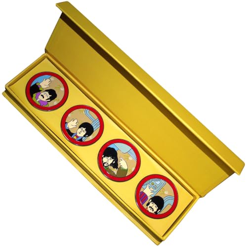 Image of The Beatles Yellow Submarine Portholes Boxed Pin Badge Set One Size