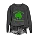 Olivcker St Patricks Day Camicia da donna a maniche lunghe Top...