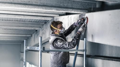 Bosch 5x PRO Plastic and Hard Stone F355 Schleifscheibe (für Beton, Harter Stein, Ø mm, Körnung 180, Professional Zubehör Exzenterschleifer)