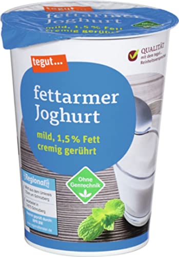 tegut... Fettarmer Joghurt 1.5 % Fett - cremig gerührt, 1 x 500 g (gekühlt)